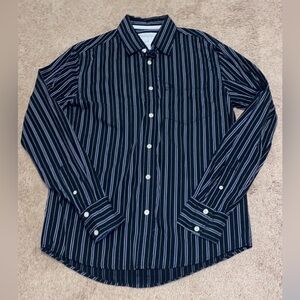 Aeropostale Black and White Casual Button Down Shirt